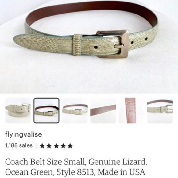 Vintage Coach Belt - Picture 4 of 5